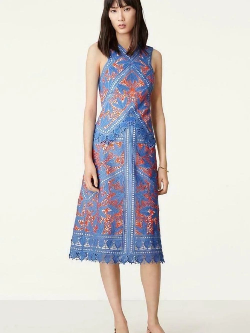 Tory Burch Whitney Lace Skirt Runway